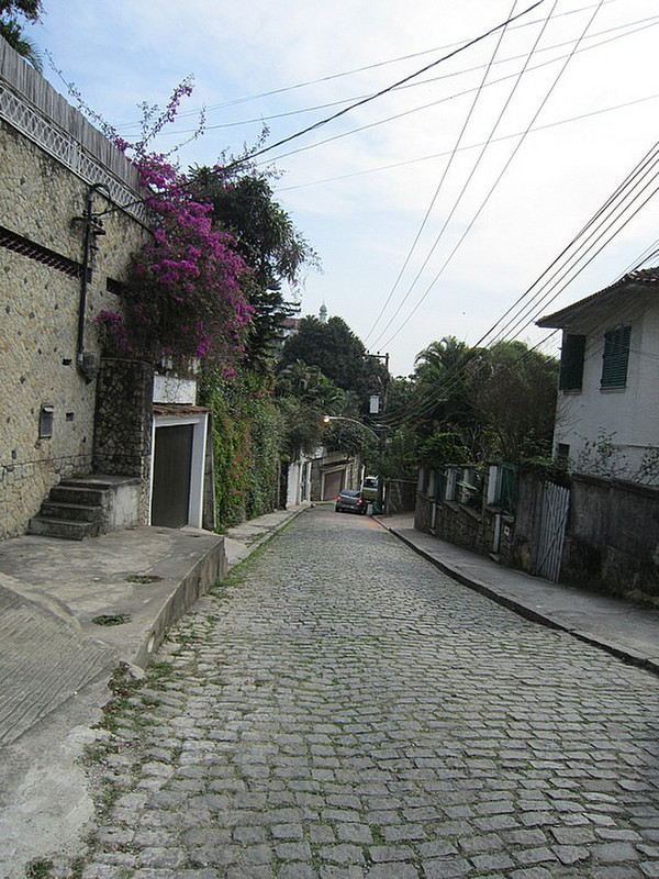 Gaten utenfor hotellet i Rio