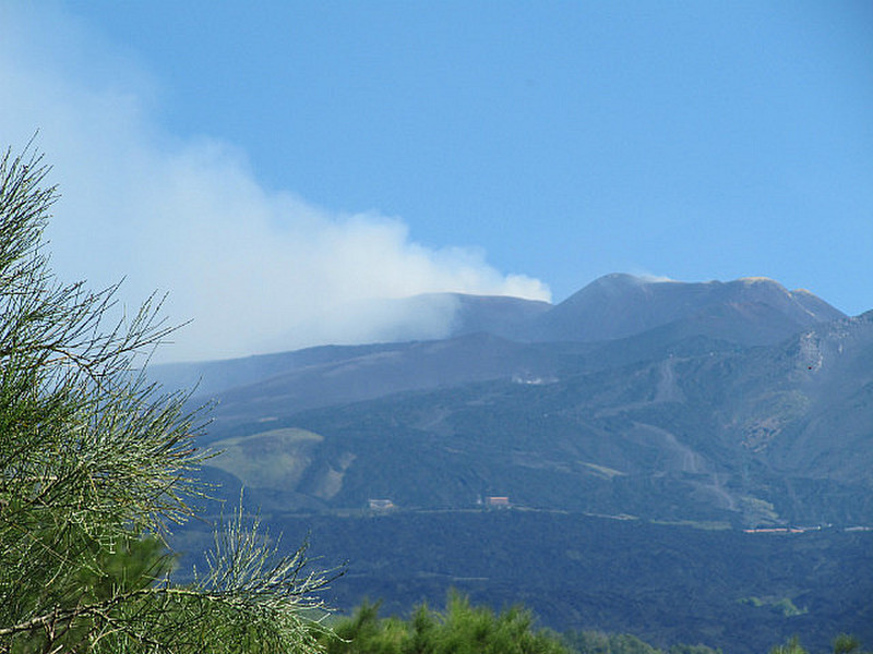 Mount Etna Steaming