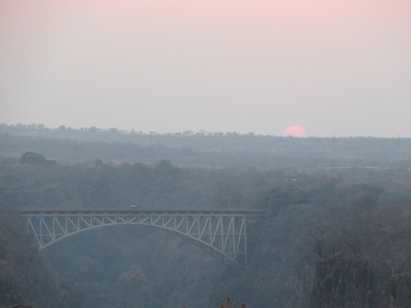 Sunrise in Victoria Falls 
