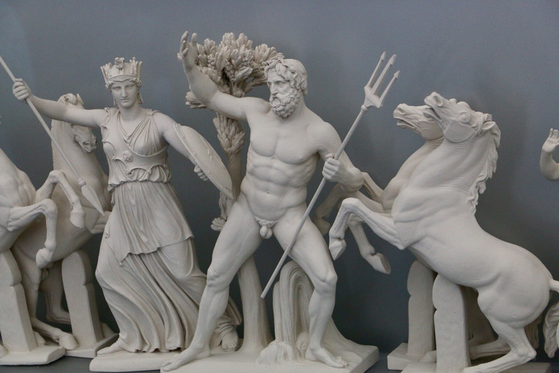 Central tableau - Poseidon vs Athena