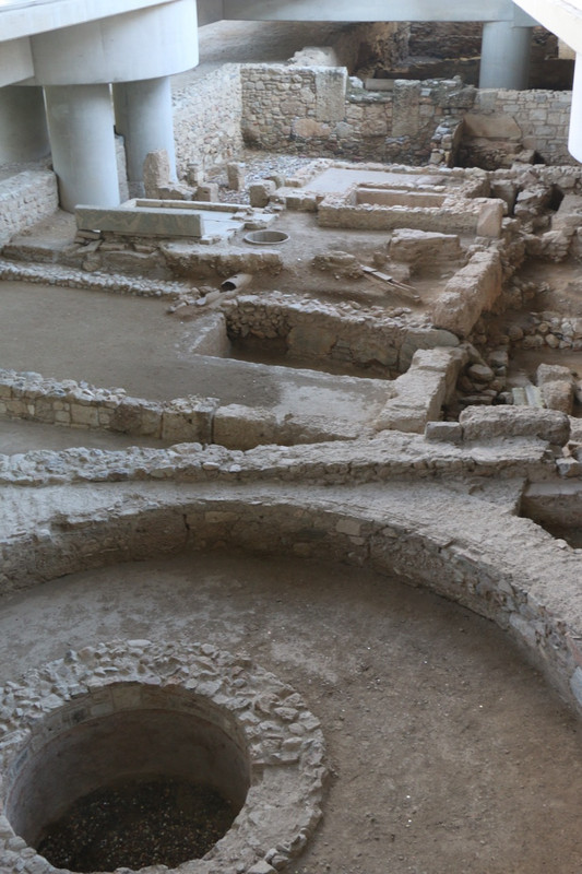 Archaeological dig under the new Acropolis Museum 