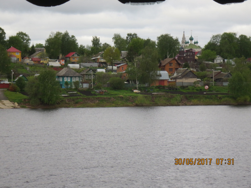 Typical riverbank village