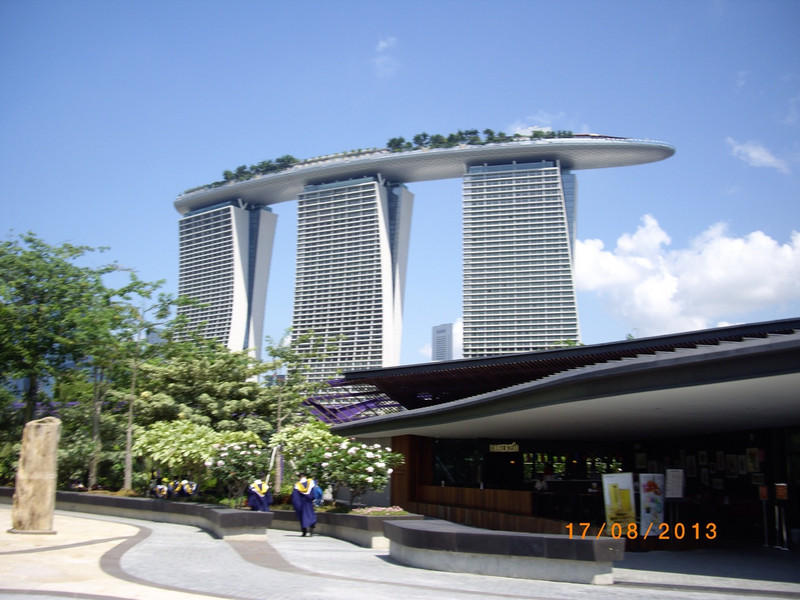 Three towers of Marina Sands Hotel