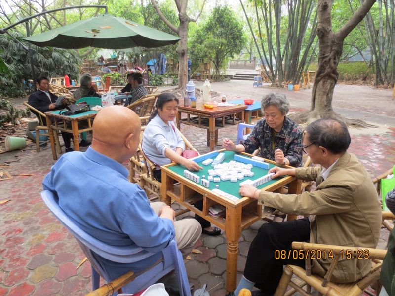 Mahjong in the park