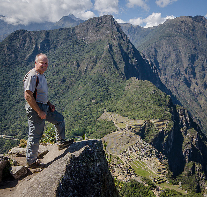 Near the top - that&#39;s Quite a View of Machu Picchu