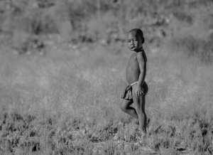 Young member of the San Bushmen