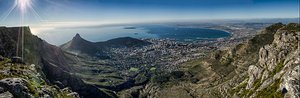 Capetown from the top of Table Mountain