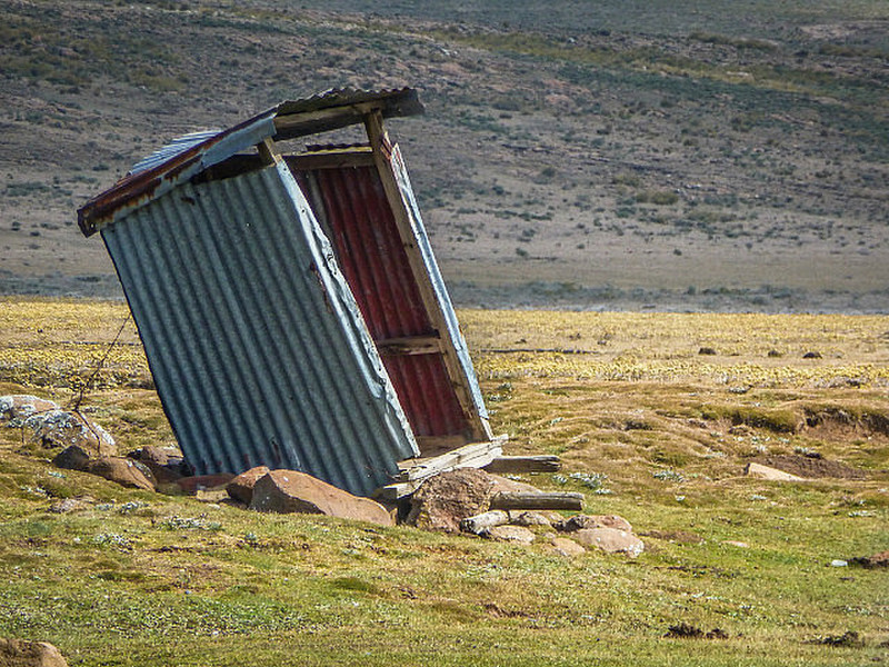 The leaning outhouse of Lesotho (dfs)