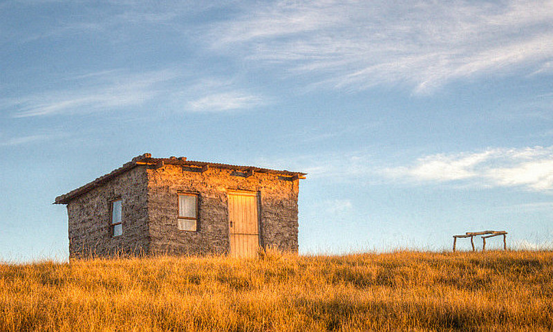 One of many stone homes