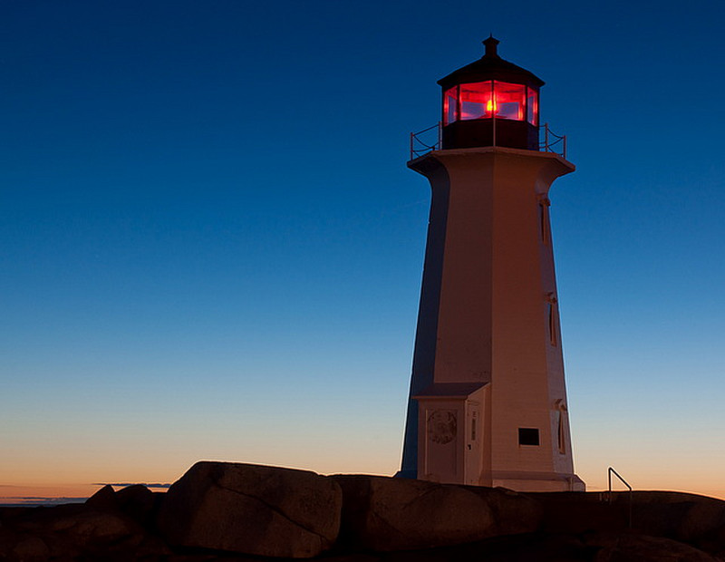 The Typical Shot of NS - Peggy&#39;s Cove Sunset