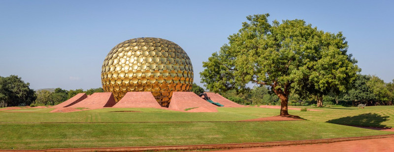The Matrimandir from the viewing station