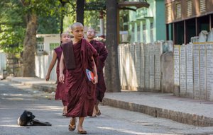 Monk on campus