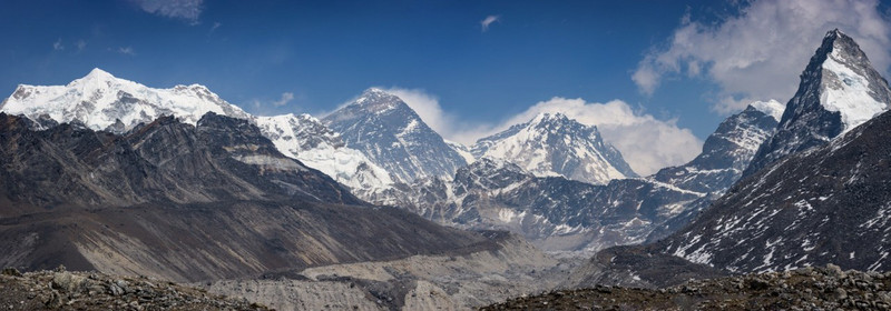 Panorama of the Everest region