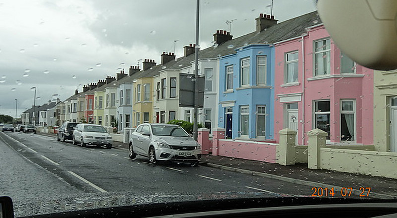 Colorful Houses on the Antrim Coast Road