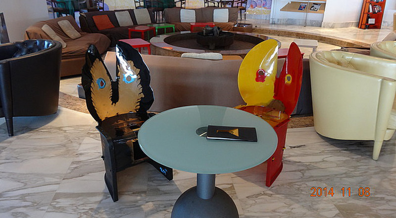 Funny Furniture in the Hotel Lobby