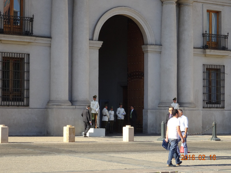 Guarded Entrance to La Moneda