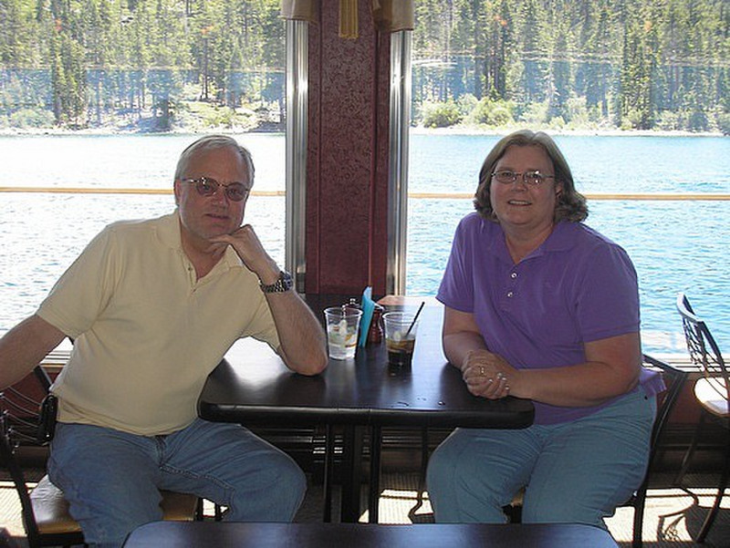Philip and Barbara on the Tahoe Queen