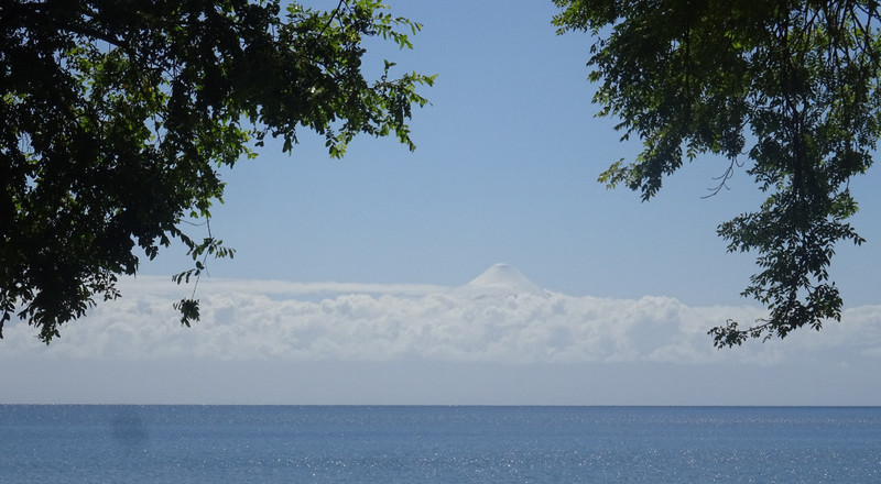 Lake Llanquihue with the Osorno volcano 