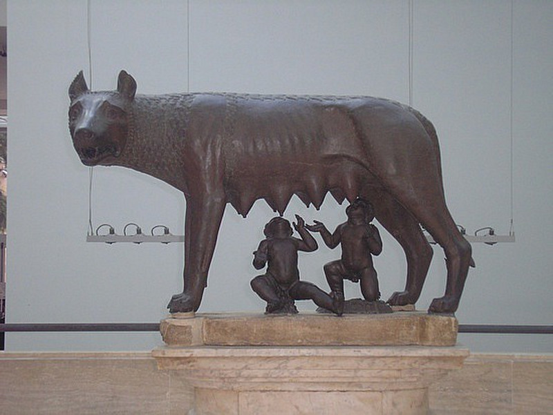 She-Wolf with Romulus and Remus