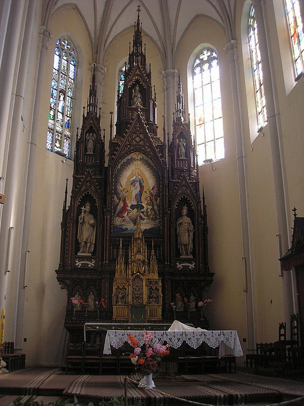 Inside the church