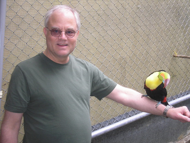 Philip with the toucan