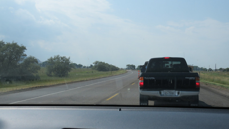 2017-08-07 02 Stuck in traffic at a one lane construction zone