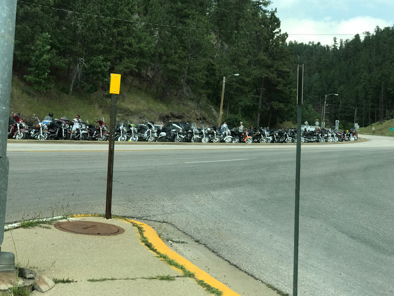 2017-08-08 01 Mount Rushmore (9) -- motorcycles are everywhere