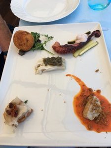 Tasting plate at Capo Nord