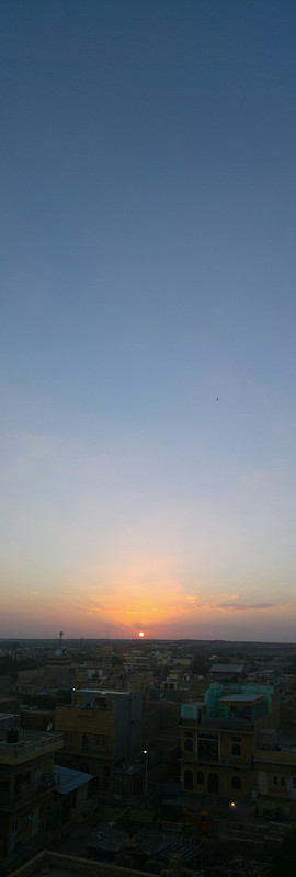 sunset in Jaisalmer