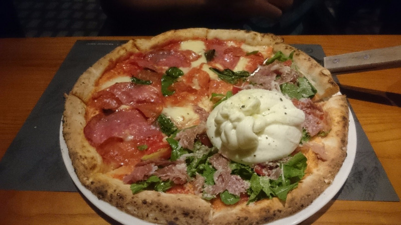 The best pizza EVER! (complete with burrata)
