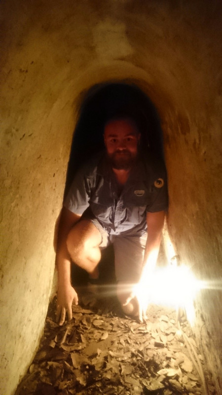 Phil in the tunnels! 