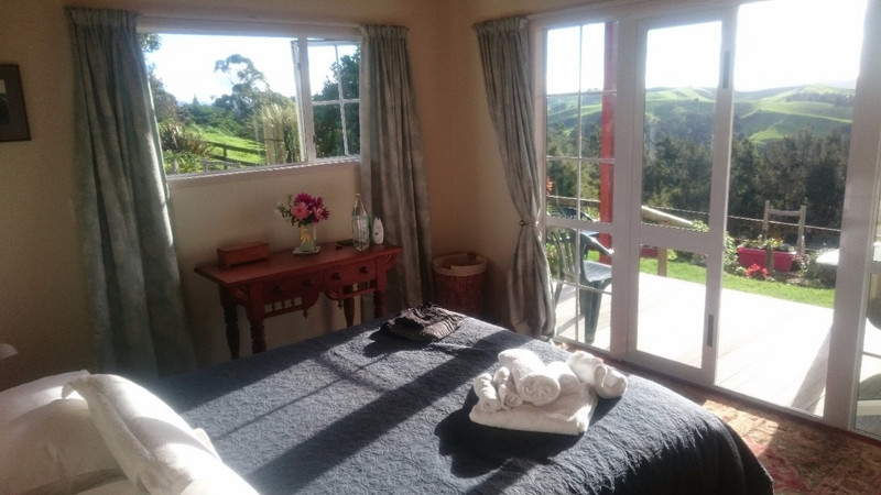 Our lovely bedroom and beautiful view in Kawakawa