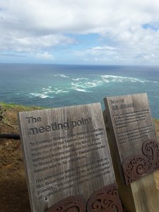 Cape Reinga, where two oceans meet