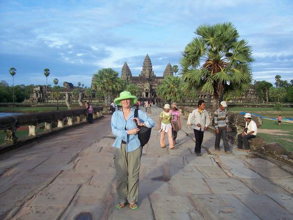 Laurie at Angkor Wat
