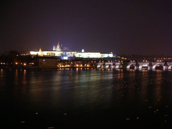 Charles Bridge at night