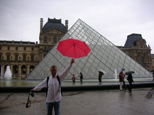 Matt at the Louvre