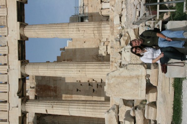 Posing at the Parthenon
