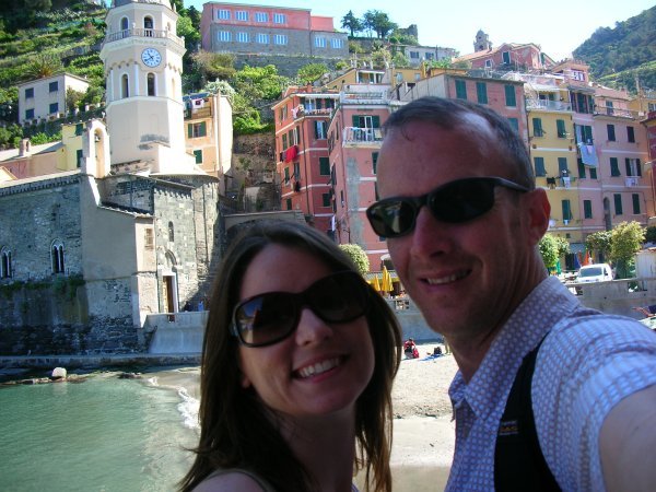 The two of us in Vernazza