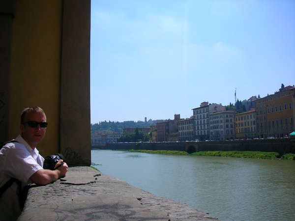Matt on Ponte Vecchio