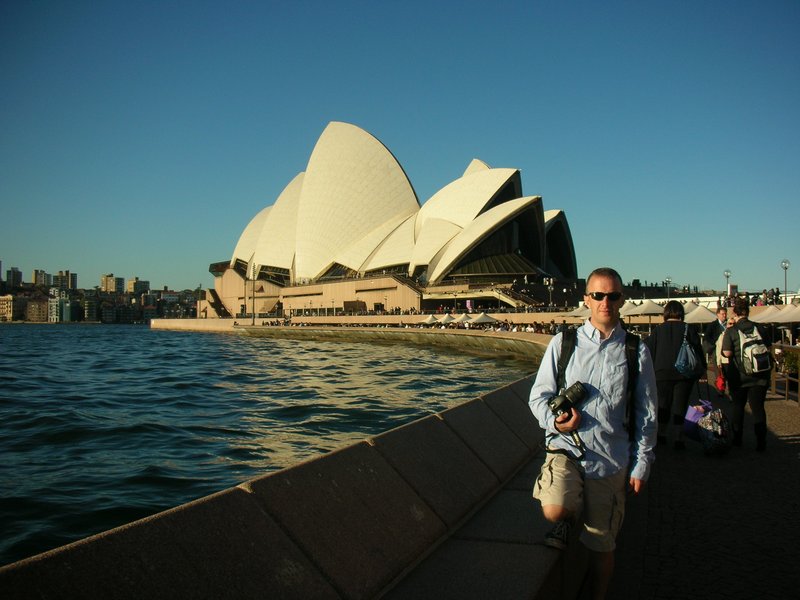Matt in front of the Opera House