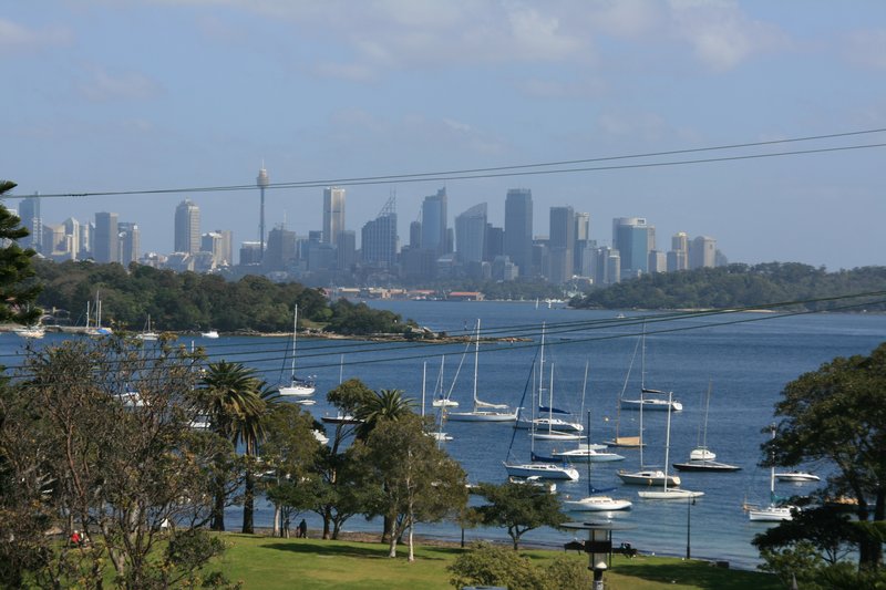 The view of Sydney from the overlook