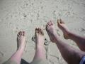 Our sandy feet