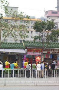 Chinese dragon at a store opening