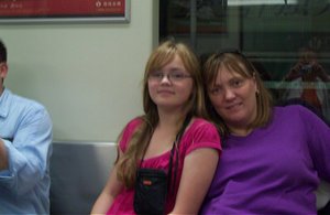 Us on the train