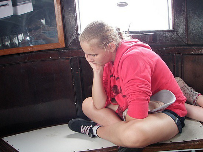Elyse on the Star Ferry