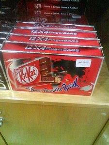 Kit Kats in a box