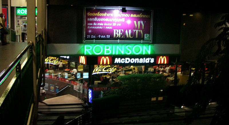Maccas and the stairs to Tops Supermarket