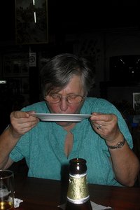 Nana enjoying her meal
