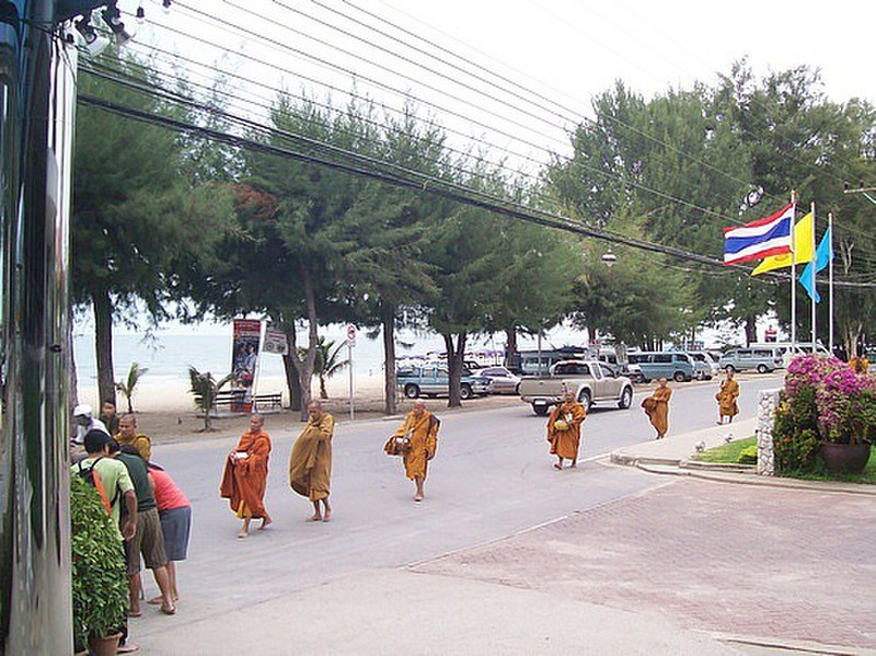 Parade of Monks at 7.45am