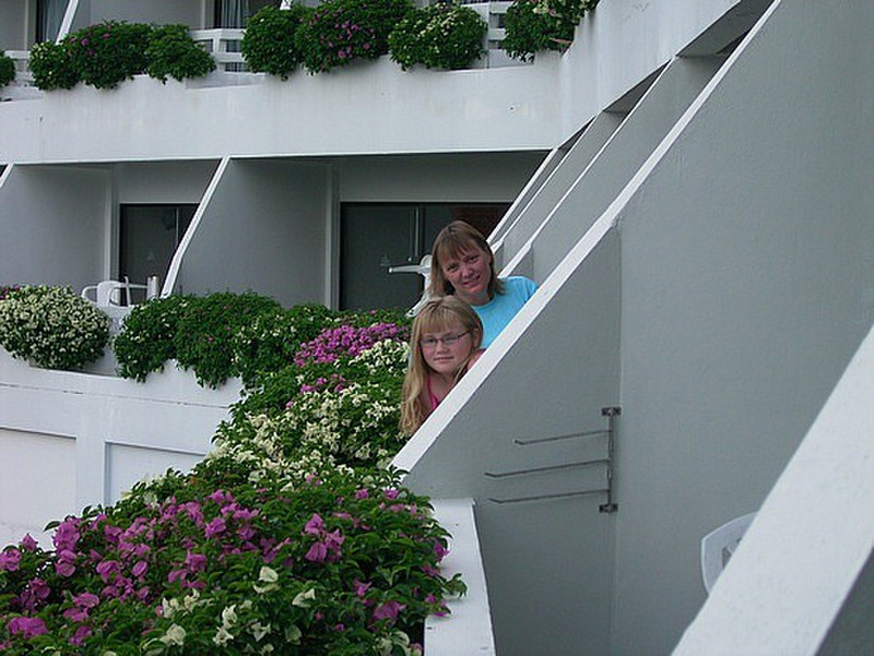 Us on our balcony